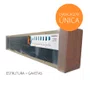 Kit Estante Gaveteiro Organizador Com 54 Gavetas N5 Preta Presto