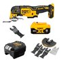Kit Multiferramenta Oscilante DCS356B + Bateria 5Ah + Carregador + Acessórios DeWalt