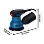 Lixadeira Roto Orbital Bosch 280W 220V GEX 125 280W
