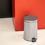 Lixeira Redonda 12L Inox Vonder