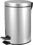 Lixeira Redonda 3L Aço Inox com Pedal Vonder
