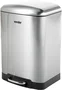 Lixeira Retangular 12L Aço Inox com Pedal Vonder