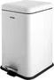 Lixeira Retangular 20L Branca Vonder