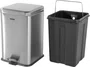Lixeira Retangular 20L Inox Vonder