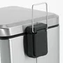 Lixeira Retangular 20L Inox Vonder
