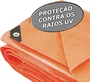 Lona Reforçada Laranja 6 x 4 m Vonder Plus