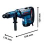 Martelete Combinado SDS-MAX Bosch 1500W 220V 12,5J GBH 8-45D