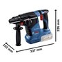 Martelete Combinado SDS-PLUS Bosch 18V 2,4J GBH 187-LI BL