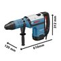 Martelo Perfurador Rompedor Bosch GBH 12-52 D SDS Max 1700W 220V com Maleta