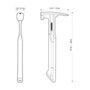 Martelo Unha Reta Magnético 510g com Cabo Emborrachado TB-H1-1R-S18 ToughBuilt