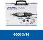 Micro Retífica Dremel 4000 127V com 3 Acoplamentos e 36 Acessórios