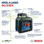 Nível a Laser Bosch 10M GLL 2-20G Verde com Suporte