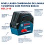 Nível a Laser Bosch 15M GCL 2-15 com Suporte Rotativo