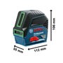 Nível a Laser Bosch 15M Verde GCL 2-15G com Suporte