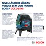 Nível a Laser Bosch 15M Verde GCL 2-15G com Suporte