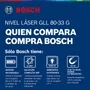 Nível a Laser 30m 3 Linhas a Pilha GLL 80-33 G Bosch