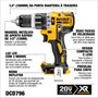 Parafusadeira Furadeira Impacto 1/2" 20v Max Xr Li-Ion DCD796B-B3 DeWalt