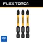 Ponta Phillips #2 FlexTorq 2.1/4" 3pçs DWAF2PH2IR3 DeWalt