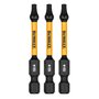 Ponta Torx T15 FlexTorq 2-1/4 - 3 Peças DWAF2TX15IR3 DeWalt