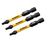 Ponta Torx T15 FlexTorq 2-1/4 - 3 Peças DWAF2TX15IR3 DeWalt