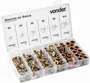 Jogo de Rebites de Rosca Aço Carbono M3 a M10 com 150 Peças – Vonder