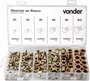 Jogo de Rebites de Rosca Aço Carbono M3 a M10 com 150 Peças – Vonder