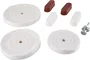 Jogo de Rodas de Pano Poliméricas Vonder 100 mm com Pasta Abrasiva – 8 Peças