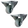 Rodízio Fixo 3” FLR 312 NP 90kg Nylon 114321 2un Rod-Car