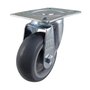 Rodízio Giratório 3” GLR 312 BP 80kg Cinza 110689 Rod-Car