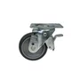 Rodízio Giratório 4” GLROA 412 BP Cinza Com Freio 116208 Rod-Car