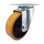 Rodízio Giratório 5” GLR 514 UFK 300kg PU Laranja Rolamento 116243 Rod-Car