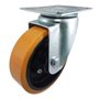 Rodízio Giratório 5” GLR 514 UFN 300kg PU Laranja Bucha 100557 2un Rod-Car