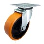Rodizio Giratório 6” GIR 62 UFK 450kg PU Laranja Rolamento 105032 Rod-Car