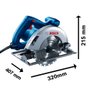 Serra Circular Bosch 2000W 220V GKS 20-65
