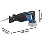 Serra Sabre Bosch 18V GSA 185-LI Sem Bateria BL