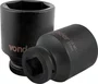 Soquete Sextavado Longo 1" 55 mm Aço Cromo Molibdênio Vonder