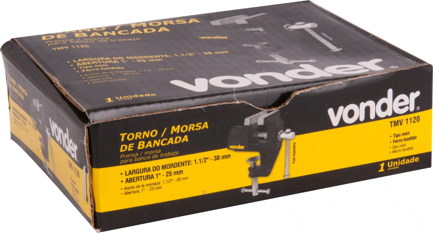 Torno de Bancada Mini 1 1/2" Vonder